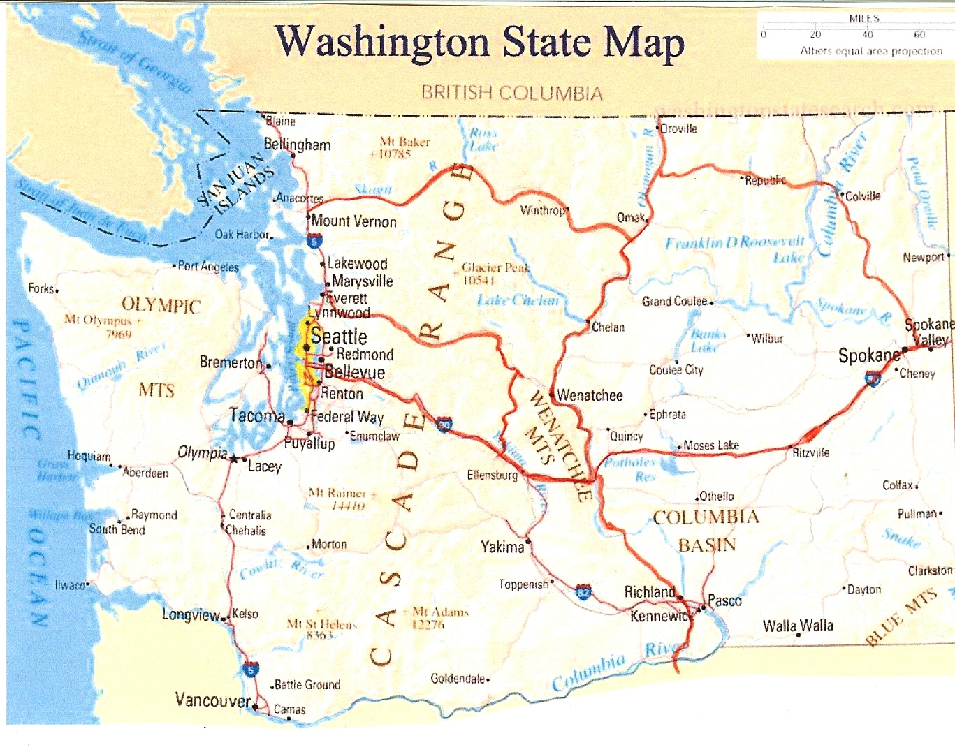 Omak Washington Map
